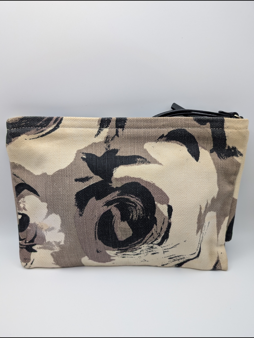 kate spade Floral Bow Canvas Wristlet in Neutral Tones 10" x 7" - Picture 3 of 9